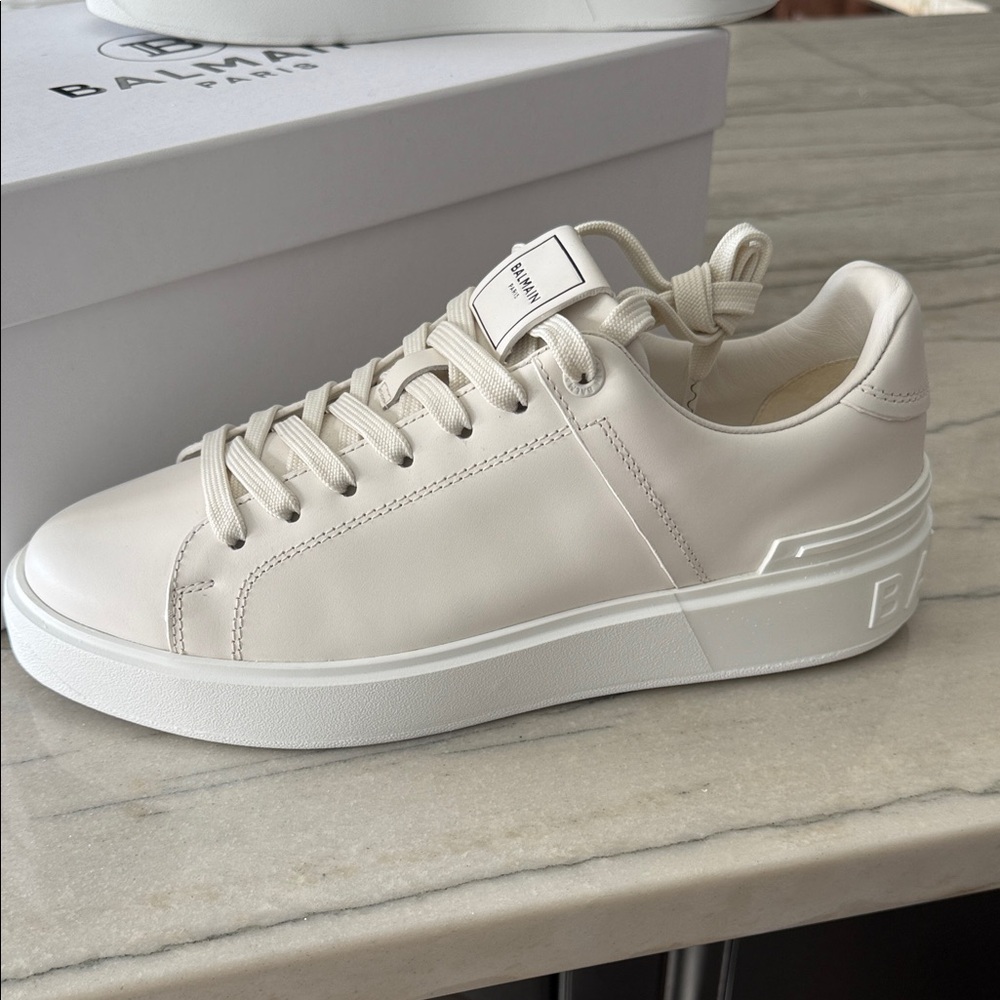 Balmain White/Silver Branded Shoe - Picture 8 of 8